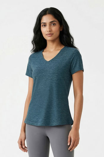 Zelocity Quick Dry Relaxed Top - Green Blue — image 2